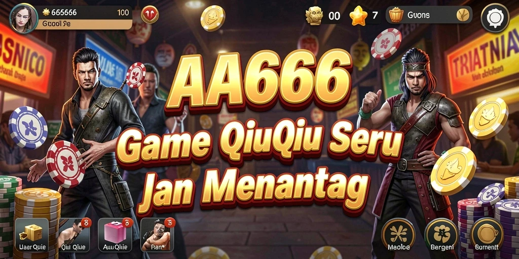 Tampilan gameplay QiuQiu yang seru dan menarik.