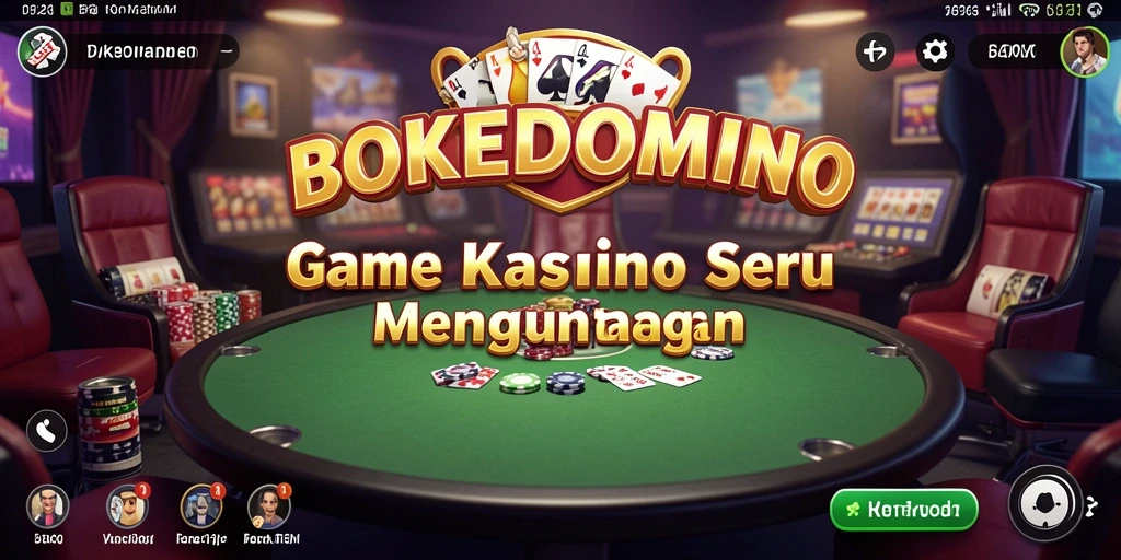 Screenshot permainan BOKEDOMINO menampilkan keseruan gameplay Kasino.
