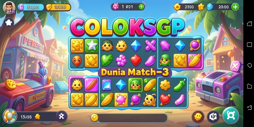 Tampilan gameplay seru dari COLOKSGP yang penuh warna.
