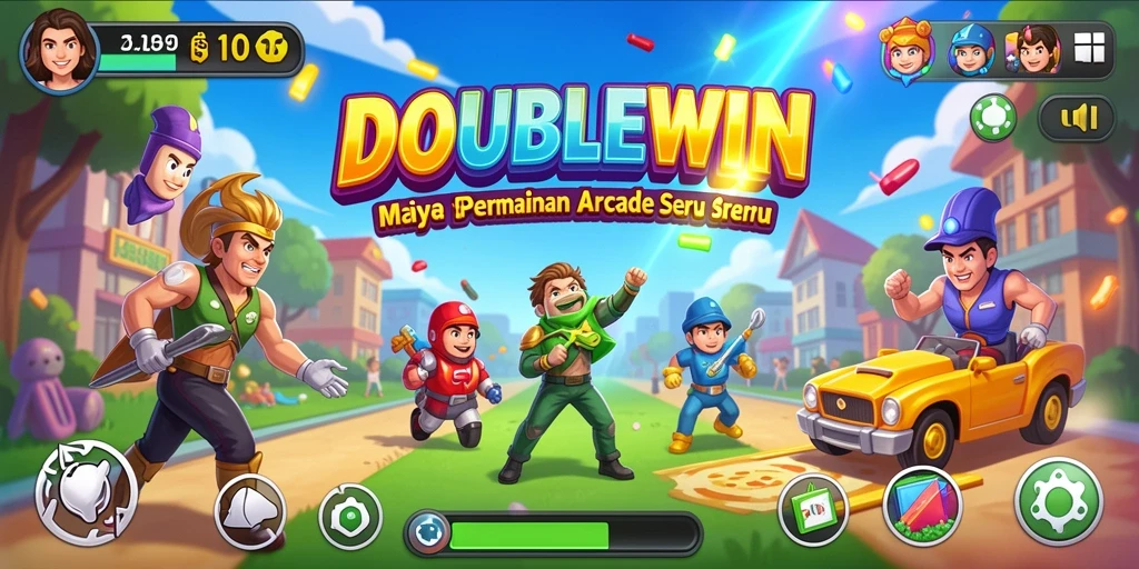 Tangkapan layar dari gameplay seru DOUBLEWIN yang penuh aksi.