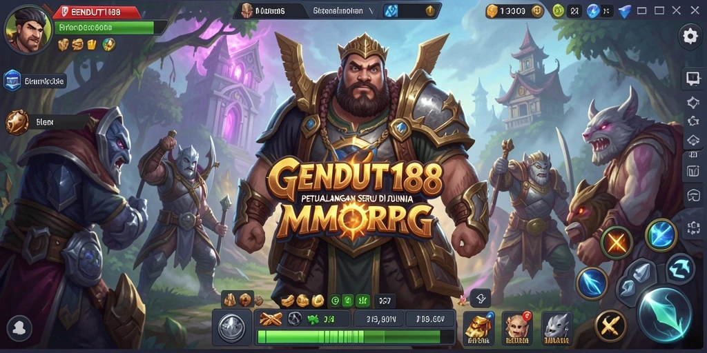 Tangkapan layar utama gameplay GENDUT188 dengan dunia petualangan yang menarik.