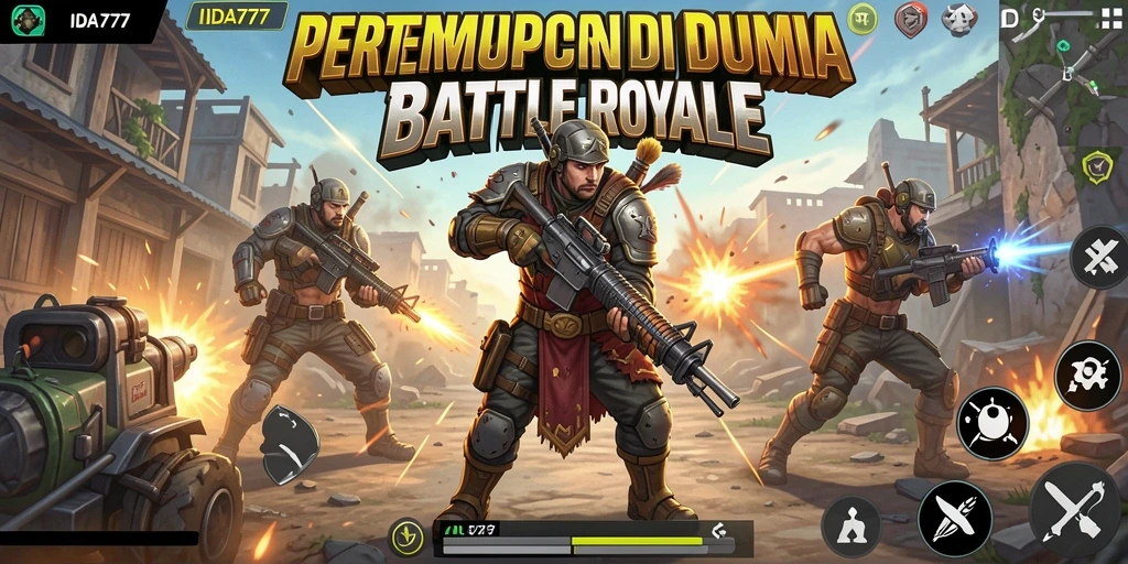 Gameplay seru dan menegangkan dalam IDA777, pertempuran terbaik Battle Royale.