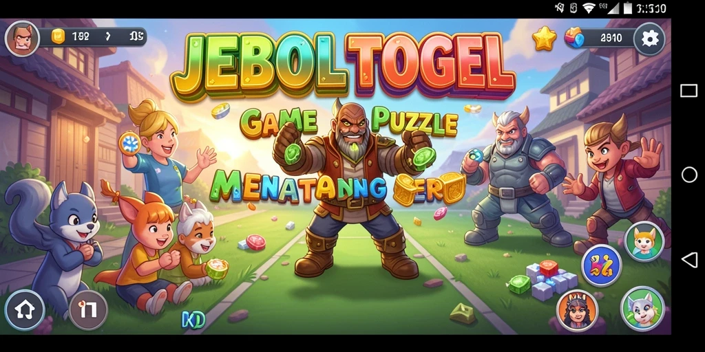 Screenshot JEBOLTOGEL menampilkan gameplay puzzle yang seru.