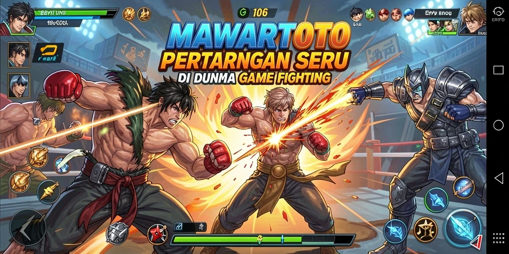 Tampilan gameplay seru pertarungan di MAWARTOTO.