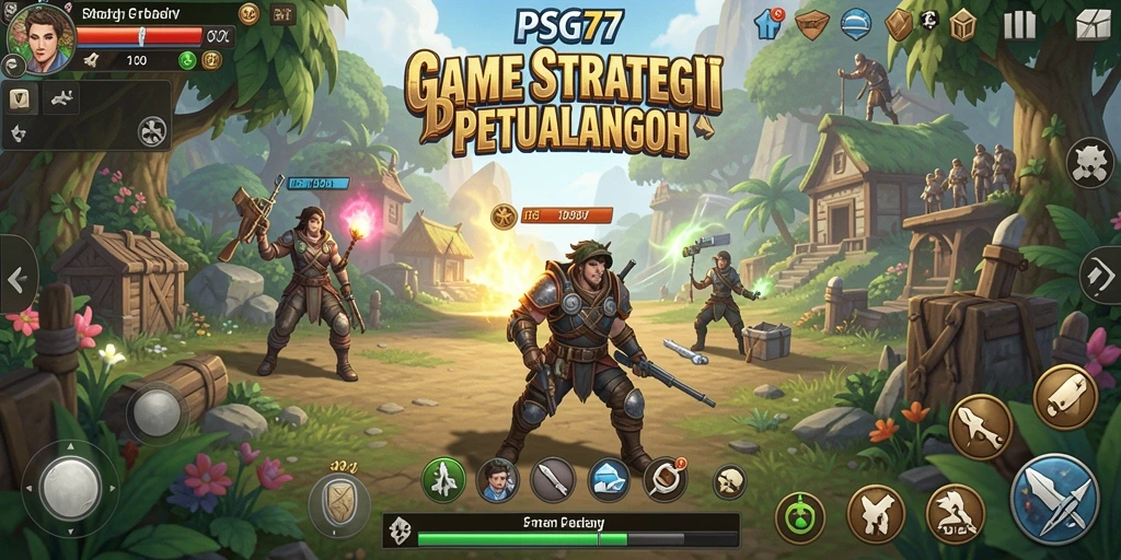 Tampilan screenshot PSG77 yang menampilkan intensitas gameplay SLG.