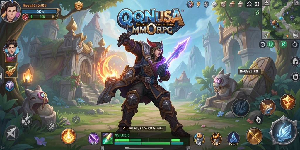 Tampilan gameplay seru dan menantang di dunia QQNUSA.