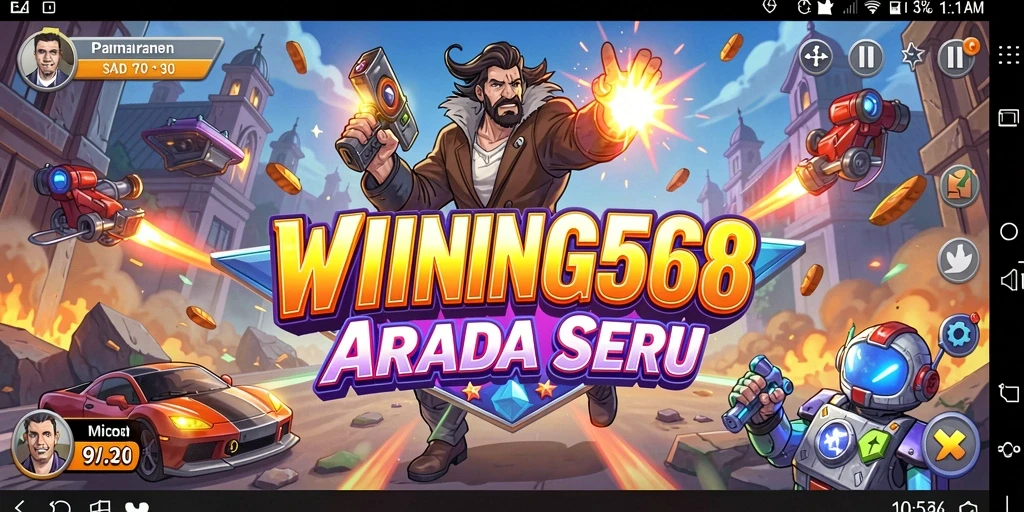 Tampilan gameplay seru dan penuh warna dari WINNING568.